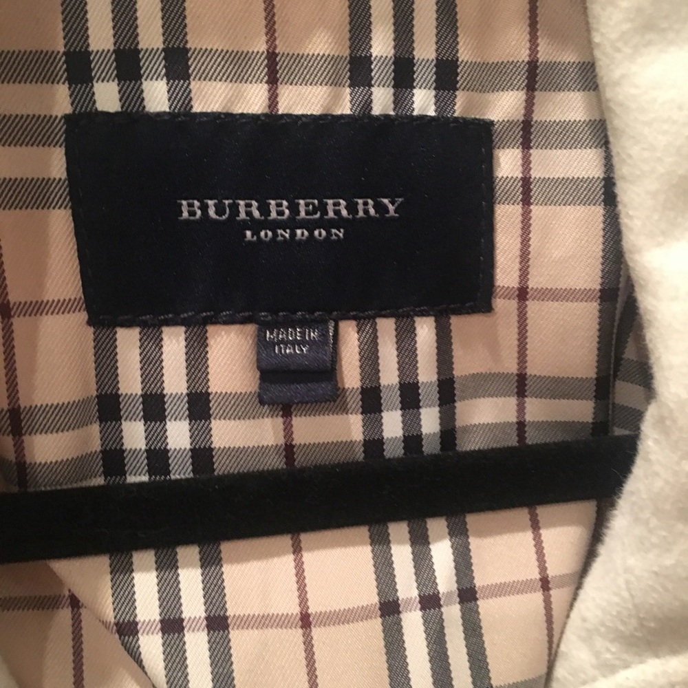 Burberry White denim jacket.